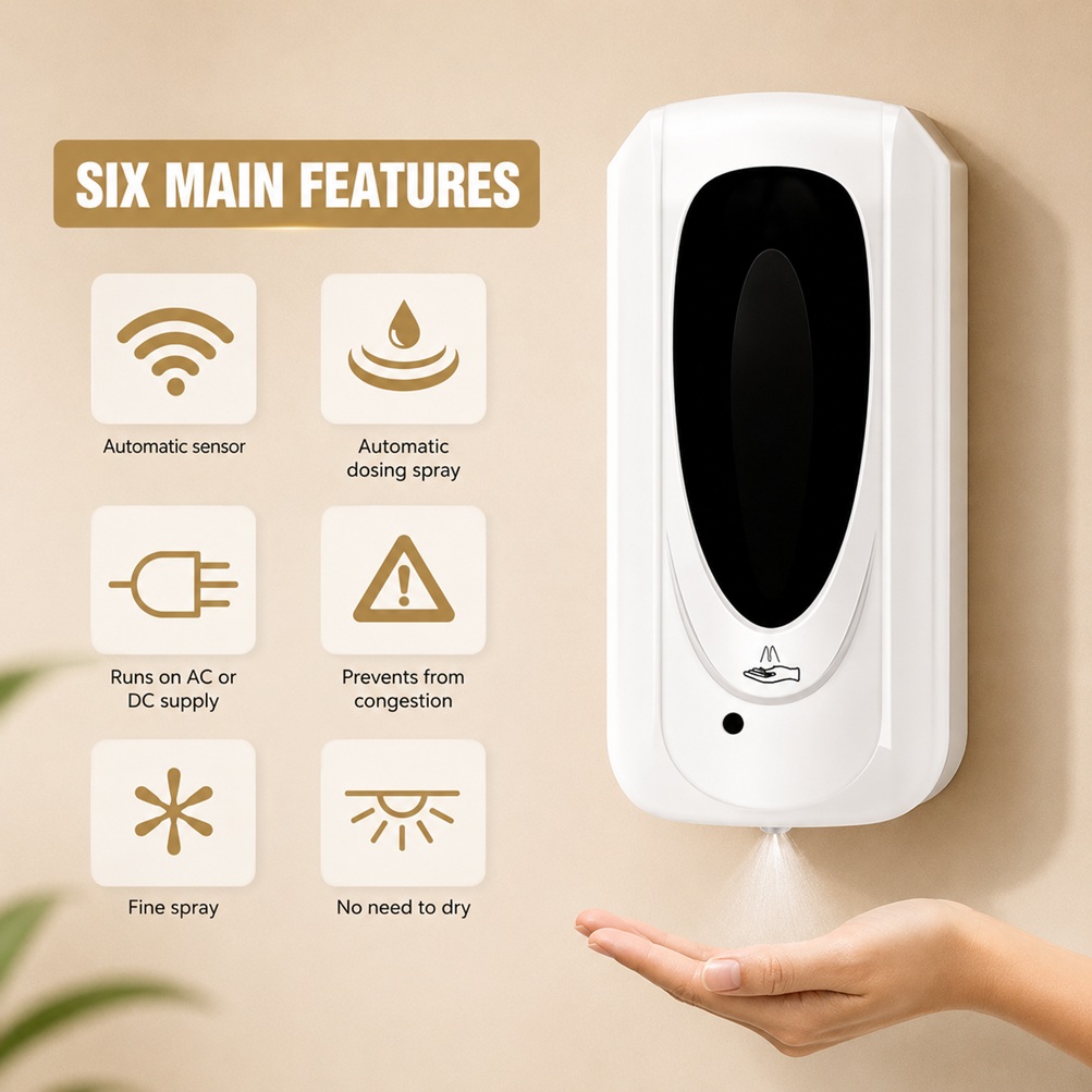 Touchless Hand Disinfection Machine Automatic Soap Dispenser